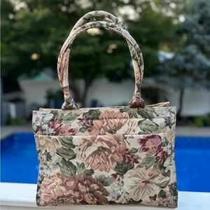 BEIS Floral Tapestry Tote Bag